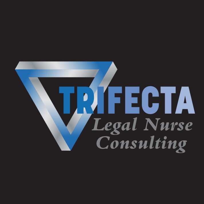 Blue and silver triangular consulting logo. - 7043