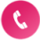 A pink circle with a phone on it